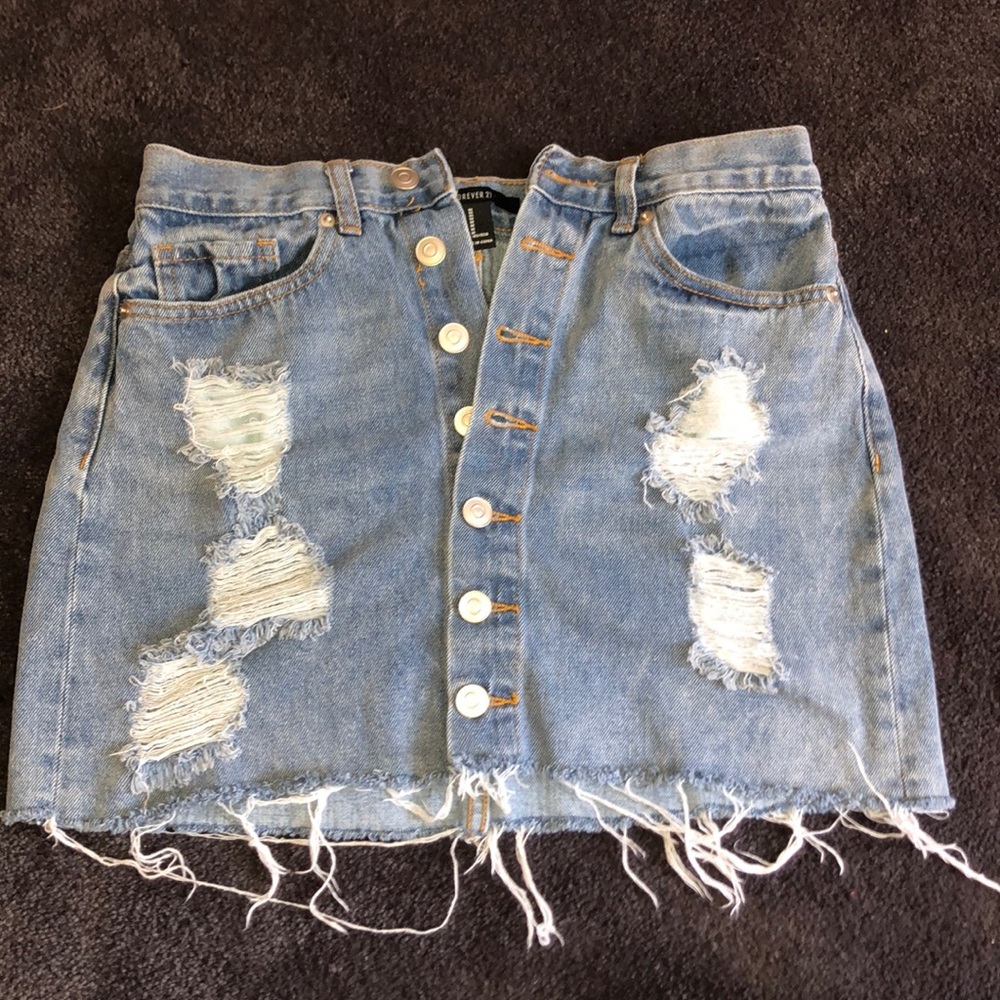 Forever 21 jean skirt